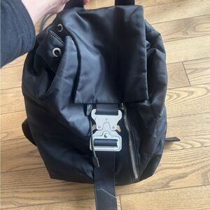 Black Nylon Backpack